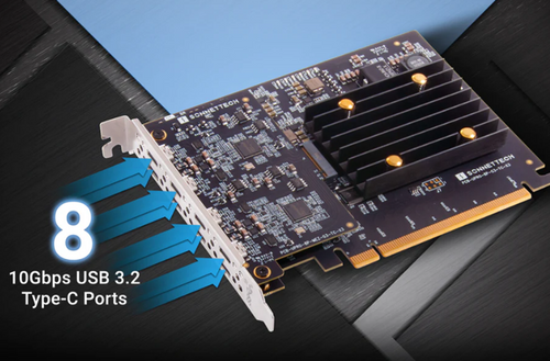 Sonnet Allegro Pro USB-C 8-port PCIe Card-Full 10Gbps Per Port Sonnet Allegro Pro USB-C 8-port PCIe Card-Full 10Gbps Per Port